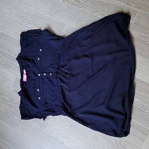 Times Maternity Navy Pocket Blouse Medium